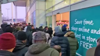 Scuffles break out outside London supermarket amid coronavirus panic buying