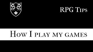 Solo RPGs: How I play my games