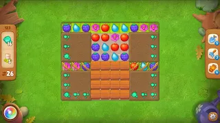 Gardenscapes level 123 - 26 Moves - No Boosters