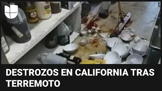 Terremoto causa destrozos al norte de California