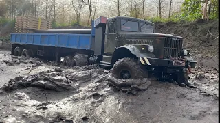 Kingkong rc Краз 255 доставка груза Kraz Rc 1:12 offroad mudruner)))