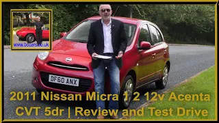 2011 Nissan Micra 1 2 12v Acenta CVT 5dr | Review and Test Drive