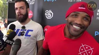 Media Scrum and open 'salsa' with Yoel Romero - UFC 221 Open Workouts