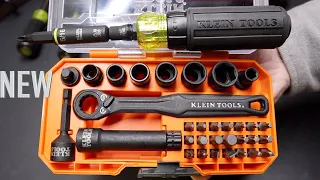 Klein Tools Ratcheting Impact 11-in-1 32500HDRT & KNECT Pass Through Socket Set 65300