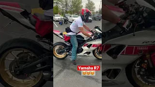 Yamaha R7 😍😍😍 exhaust sound 🫠🫣#yamaha #r7 #riders #engine #enginesound #sportsbike #superbike