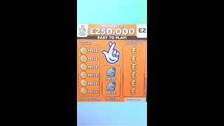 Scratchin' Shorts #212 - £250,000 EASY TO PLAY - National Lottery Scratchcard