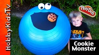 GIANT Cookie Monster Play-Doh Surprise EGG