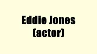 Eddie Jones (actor)