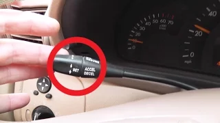 Hidden function Cruise Control on Mercedes W203 / How to return the same speed on Mercedes W203