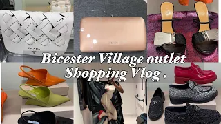 Shopping with me at Bicester Village outlet/ Loewe, Prada, Balmain.