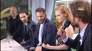 The cast of Lawless - Interview in Cannes