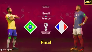 FIFA 23 | BRAZIL vs. FRANCE | NEYMAR vs. MBAPPE | FIFA WORLD CUP FINAL | [4K]
