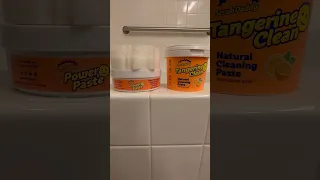 Scrub Daddy Power Paste vs Tangerine Clean #cleaning #cleanwithme #clean #scrubdaddy