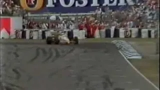 Arnoux takes out Berger at Adelaide 1988