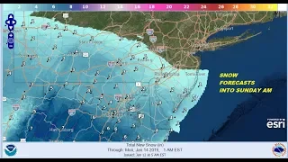 Winter Storm Warnings Continue Across Ohio Valley & Middle Atlantic States