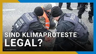 Sind die Straßenblockaden der Letzten Generation illegal?