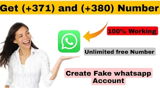 Get (+380) and (+371) Number |How to create fake whatsapp account | fake whatsapp number