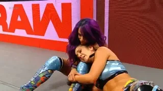 Sasha Banks & Bayley VS The Roit Squad Full match HD WWE Raw 6 August 2018