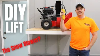 DIY Electric Garage Storage Hoist | Snow Blower Lift | Garage Makeover Pt. 5