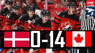 Canada vs Denmark | 2019 WJC Highlights | Dec. 26, 2018