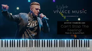 Can't Stop The Feeling! - JUSTIN TIMBERLAKE | Piano Cover by - Vivace Music | Easy Piano