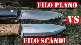 ¿Mejor Afilado Para Cuchillo De Supervivencia? - Scandi VS Plano