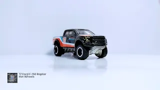 '17 FORD F-150 RAPTOR (Desert Rally) Premium Hot Wheels Diecast Review