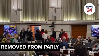 WATCH | EFF MP Anthony Matumba is removed from the Chamber