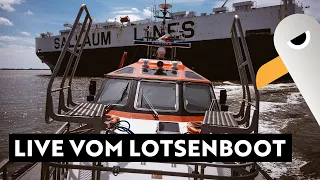 Live vom Lotsenboot und Interview mit Ältermann Jan-Helge Janssen ⚓️ Hamburg Hafen Live