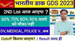 Indian post office gds 2nd list 2023 | gds cutoff 2023 | gds result 2023 | gds 2nd list | gds result