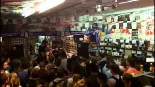 Dan Le Sac vs Scroobius Pip in-store at Banquet Records