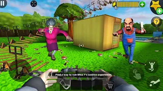 Scary Teacher 3D Chapter Update Prank Nick and Tani Funny Episode Android Game |  part 3085