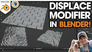 How to Use the DISPLACE MODIFIER In Blender! (Step by Step Tutorial)