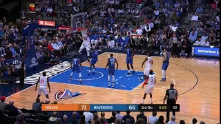 Mitchell Robinson Helicopter Alley-oop Dunk vs. Mavericks [02.11.18.]