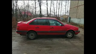 Volkswagen passat b3 авария в зад фуры.