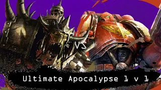 Dawn of War  Ultimate Apocalypse 1 v 1 Space Marines (Yharnam Hunter) vs Orks (MMD)