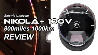 Gotway / Begode Nikola + 100V Review after 800miles 1000km on this electric unicycle wheel