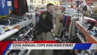 22nd annual Shop With A Cop taking place Sunday morning in O'Fallon, Ill.