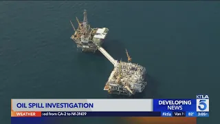 Ship's anchor among possible causes of California oil spill
