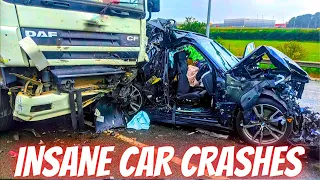 CAR CRASHES (august) --- Idiots In Cars | UNBELIEVABLE Car Crashing 2023