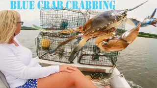 CRABBING with a Highly Potent Crab Attractant (bait, set, pull)