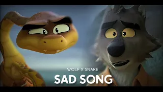 Sad Song - Mr. Wolf x Mr. Snake Edit | Fluffyvenom | The Bad Guys | Floofy Venom |