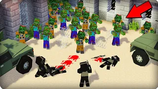 ЗАСАДА ОТ ЗОМБИ! ВАЛИМ! [ЧАСТЬ 3] Зомби апокалипсис в майнкрафт! - (Minecraft - Сериал)