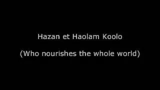 Birkat Hamazon - Blessing after Meals (transliterated with English)