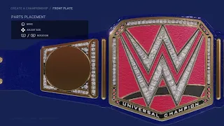 WWE2K20 how to make the blue universal champion