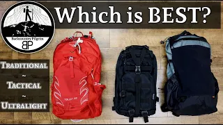 Traditional vs. Tactical vs. Ultralight Backpacks