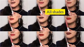 MyGlamm LIT Velvet Matte Liquid Lipstick | All Shades | Review & Swatches | Shades Of Shreya