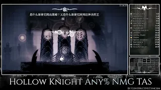 Hollow Knight Any% NMG TAS in 28:59.37 (reupload)