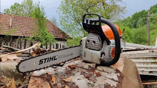 Drujba Stihl MS231 Chainsaw Wood Cutting Test 4K60FPS