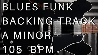 Blues Funk Guitar Backing Track | A Minor (105 Bpm)